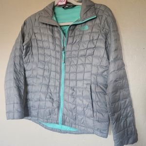 Kids northface puffer zip up jacket